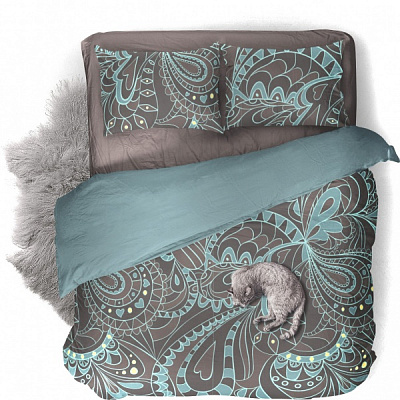 Комплект постільної білизни 2,0 сп. Cucumbers зелений UP! (Underprice)