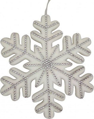 Декорация новогодняя Снежинка со стразами 30 см EPI-RS1Q1465-30CM 