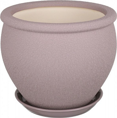 Горшок Ориана-Запорожкерамика Вьетнам №2 шелк круглый 10,5л аметист (011-2-137) 
