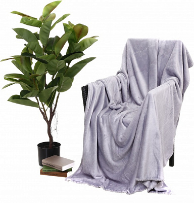 Плед Мікрофібра 150x200 см сірий Ярослав