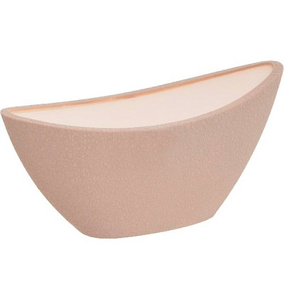 Кашпо керамічне Оріана-Запоріжкераміка Лодочка шовк капучино овальний 2,5л капучино (045-1-031)