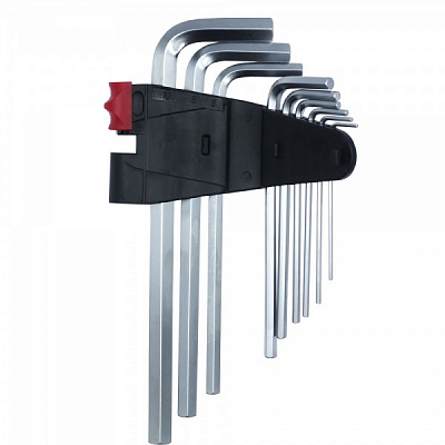 Набір ключів Haisser Г-подібні подовжені 9 шт S2 1,5-10 мм 102889