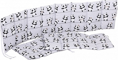 Защита на детскую кровать Funny bears grey 3 части Baby Veres серый 301.16 