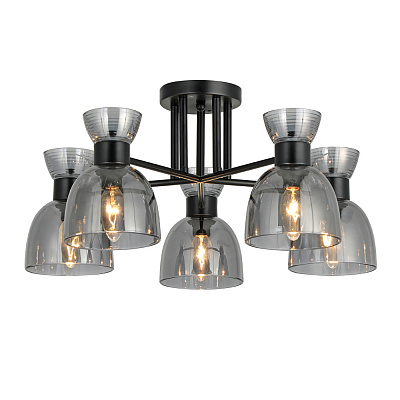 Люстра подвесная ARDERO 5xE14 черный BL1250-1