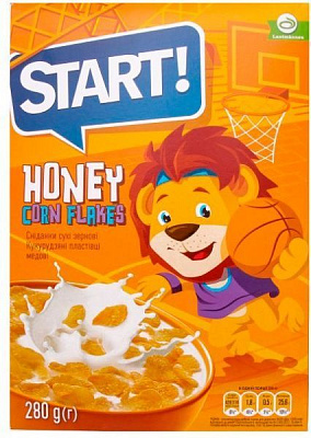 Хлопья AXA медовые 280 г 