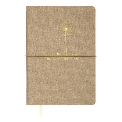 Блокнот недатированный Nice 96 лист. клетка бежевый Buromax A5