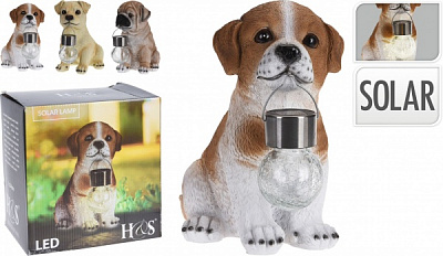 Декоративная фигура Собака с фонарем