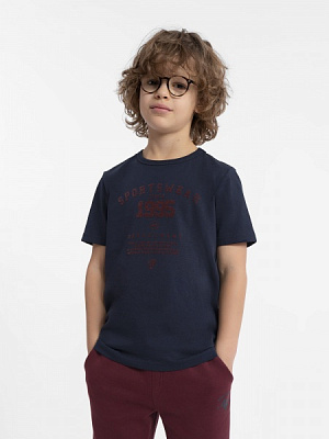 Футболка 4F TSHIRT M0804 4FJAW23TTSHM0804-31S р.134 синій