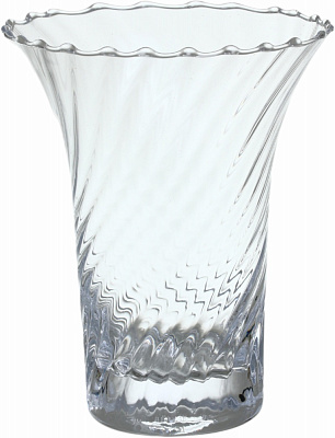 Ваза стеклянная Wrzesniak Glassworks Optic 18 см прозрачная 17-6188A