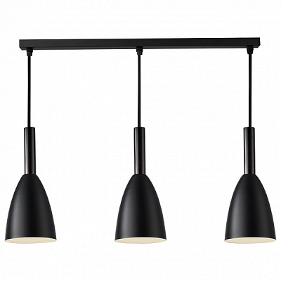 Світильник підвісний Hopfen BELL FM 3x40 Вт Е27 чорний