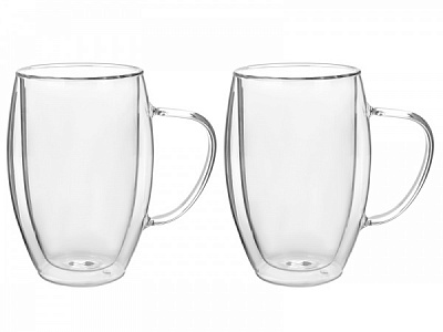 Набор кружек с двойными стенками Crystal (605-003) 380 мл 2 шт. LeGlass 