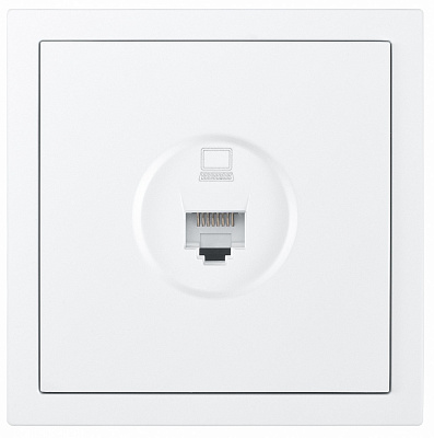 Механизм розетки компьютерная HausMark Juna IP20 белый матовый 7041-0988-139