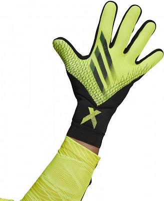 Воротарські рукавиці Adidas X GL LGE р. 9 жовтий GK3509