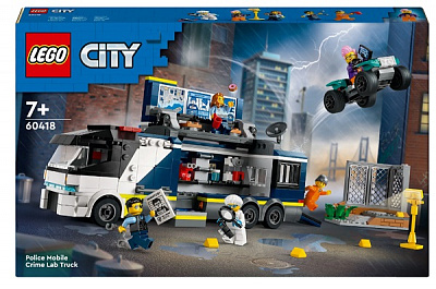 Конструктор LEGO City Пересувна поліцейська криміналістична лабораторія 60418