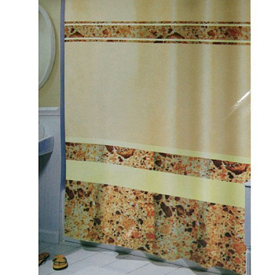 Шторка для душа Vonaldi Granit 180х200 см бежева
