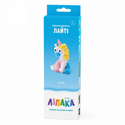 Набор пластилина Lipaka самозатвердевающего - Радужные единороги: Лайти 30136-UA01