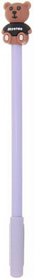 Ручка гелевая Фэшн мишка сиреневая 