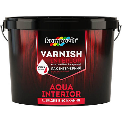 Лак интерьерный Aqua Interior Kompozit глянец 2,5 л