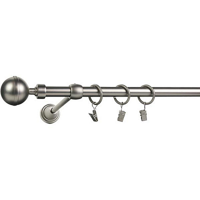 Карниз Bella Vita HS-F-1196 матовый никель 2.4 м