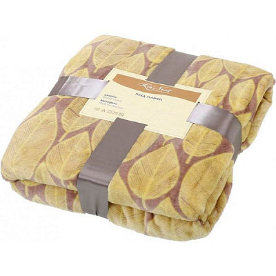Плед La Nuit Flannel Golden Leaf 160x200 см