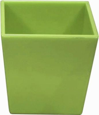 Кашпо Оранжерея для кактусів та сукулентів «Квадрат» квадратний 0,4л оливковий