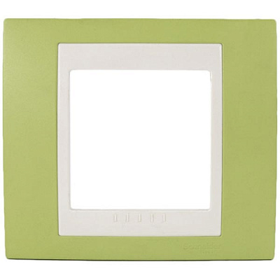 Рамка Unica MGU6.002.563 хамелеон зеленое яблоко/бежевый