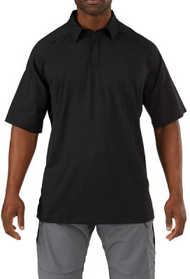 Футболка поло тактическая 5.11 Tactical Performance Polo - Short Sleeve Synthetic Knit р.L black