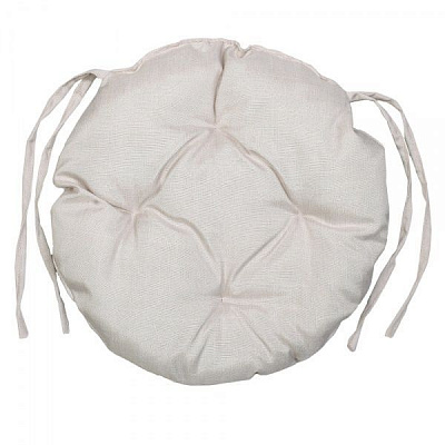 Подушка на стілець Гавана кругла стьобана 36х36х5 бежева