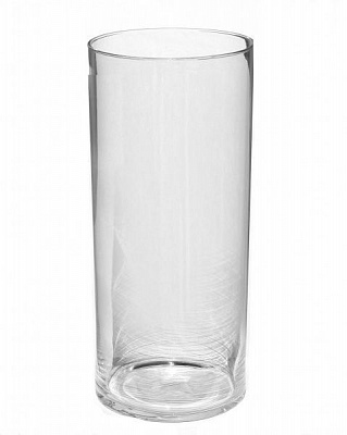 Ваза стеклянная прозрачная 50 см Теамо