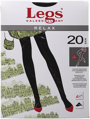 Колготки жіночі Legs 300 RELAX 20 den nero р. 3 чорний