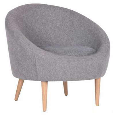 Кресло AMF Art Metal Furniture Эклипс серый 