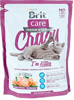 Корм Brit Care Crazy I am Kitten гіпоалергенний з куркою та рисом 400 г