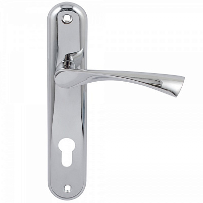 Ручка на планці Bruno Vela циліндровий 85 мм полірований хром