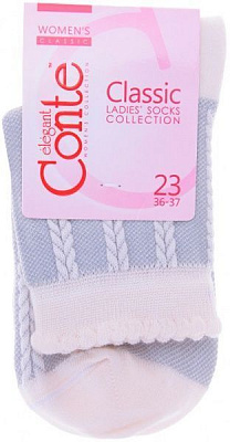 Носки Conte CLASSIC (рельефные) 16С-58СП 086 р. 25 молочный 1 шт. 