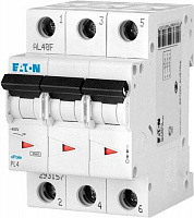 Автоматический выключатель  Eaton PL6-C40/3 3Р 40А тип С 6 кА 286605