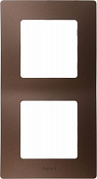 Рамка двомісна Legrand Etika універсальна какао 672572