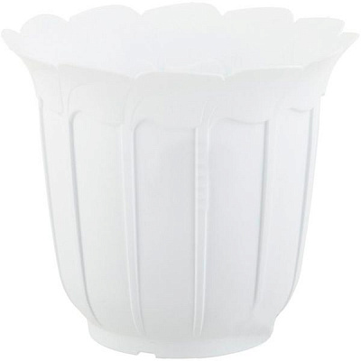 Горщик квітковий Lamela Лаура 16х12 см білий