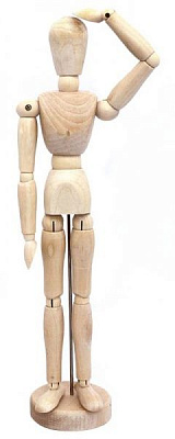 Манекен чоловік дерево висота 20,32см