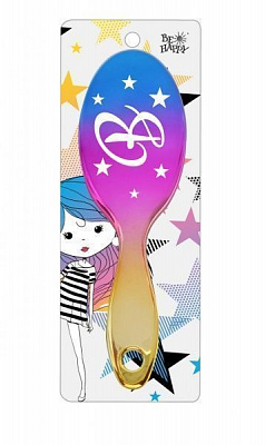 Щітка для волосся Be Happy сувенірна Super Star 035-В