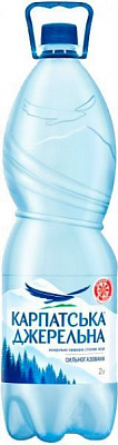 Вода Карпатська джерельна 2 л сильногазированная (4820051240035)