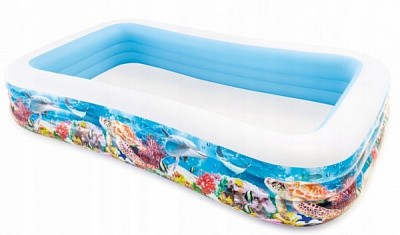 Бассейн надувной Intex семейный 58485 Морские обитатели