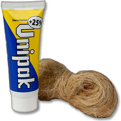 Паста для ущільнення Unipak в наборі (паста Unipak 65 г / льон сантехнічний 13 г)