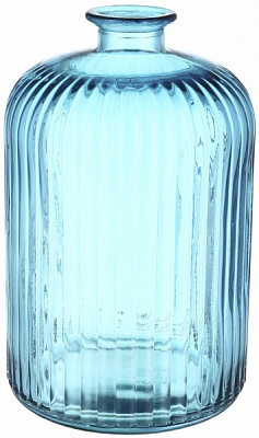 Ваза скляна San Miguel Daroca 23 см небесно-блакитна
