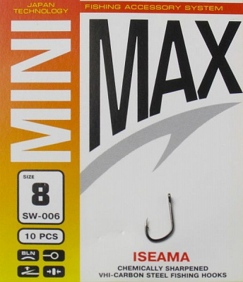 Крючок MiniMax Iseama №8 10 шт. SW006-8