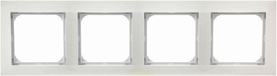 Рамка четырехместная OSPEL IMPRESJA универсальная белый R-4Y/00