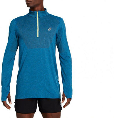Джемпер Asics RACE SEAMLESS 1/2 ZIP 2011A983-402 р. XL голубой