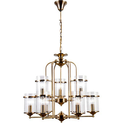 Люстра підвісна Strotskis Consul 9x40 Вт E14 антична бронза 60040/9