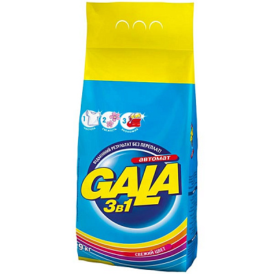 Стиральный порошок Gala Яркие цвета 9 кг