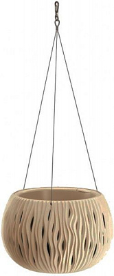 Горщик пластиковий Prosperplast Sandy Bowl WS круглий 3,9л мокко (23100-7529)