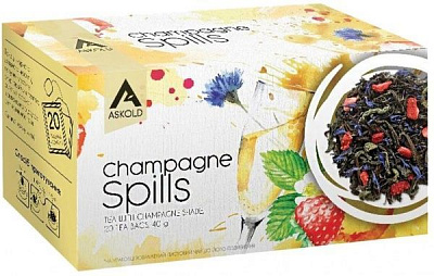 Чай купаж Askold Champagne spills 20 шт. 2 г